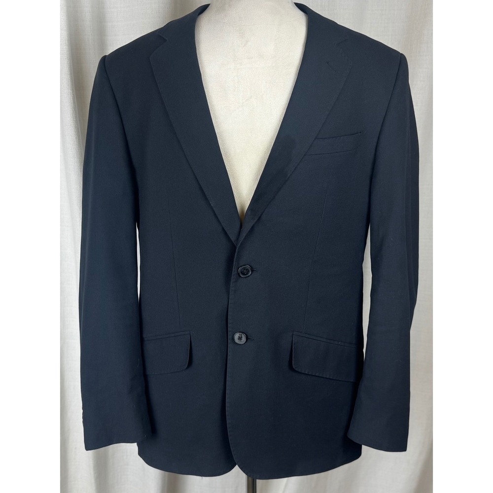 Scotch & Soda Blazer Jacket Navy Cotton Blend Tailored Two Button 50L EU 40L US